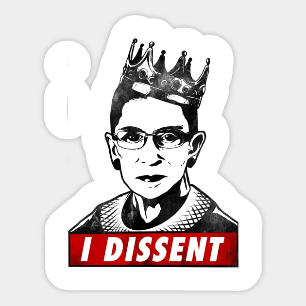 Rbg feminist Sticker by guyfawkes.art